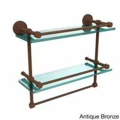 Wholesale 🌟 Allied Brass Dottingham 16-inch Gallery Double Glass Shelf With Towel Bar 🤩 -Allied Brass Sales unnamed file 4970