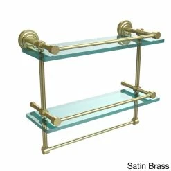 Wholesale 🌟 Allied Brass Dottingham 16-inch Gallery Double Glass Shelf With Towel Bar 🤩 -Allied Brass Sales unnamed file 4973