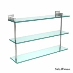 Best reviews of 🧨 Allied Brass Montero Collection 22-inch Triple Tiered Glass Shelf - 22" Polished Chrome 🔔 -Allied Brass Sales unnamed file 5001