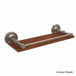 Cheap ✔️ Allied Brass Prestige Regal Collection Clear Solid IPE Ironwood 16-inch Gallery Rail Shelf 😀 -Allied Brass Sales unnamed file 5035