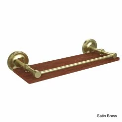 Cheap ✔️ Allied Brass Prestige Regal Collection Clear Solid IPE Ironwood 16-inch Gallery Rail Shelf 😀 -Allied Brass Sales unnamed file 5038
