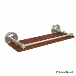 Cheap ✔️ Allied Brass Prestige Regal Collection Clear Solid IPE Ironwood 16-inch Gallery Rail Shelf 😀 -Allied Brass Sales unnamed file 5039