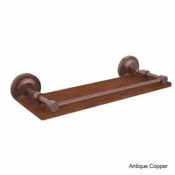 Cheap ✔️ Allied Brass Prestige Regal Collection Clear Solid IPE Ironwood 16-inch Gallery Rail Shelf 😀 -Allied Brass Sales unnamed file 5041