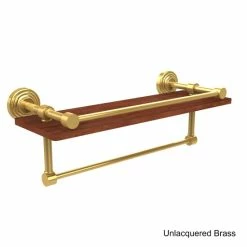 Promo 😀 Allied Brass Allied Wood And Brass IPE Ironwood 16-inch Shelf And Towel Bar 😉 -Allied Brass Sales unnamed file 5043