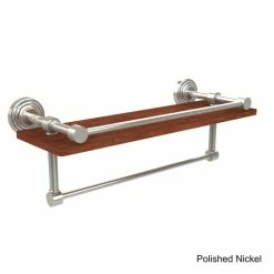 Promo 😀 Allied Brass Allied Wood And Brass IPE Ironwood 16-inch Shelf And Towel Bar 😉 -Allied Brass Sales unnamed file 5047