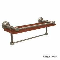 Promo 😀 Allied Brass Allied Wood And Brass IPE Ironwood 16-inch Shelf And Towel Bar 😉 -Allied Brass Sales unnamed file 5048