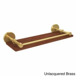 Top 10 😀 Allied Brass Prestige Skyline Collection 16-inch Solid IPE Ironwood Shelf With Gallery Rail ✨ -Allied Brass Sales unnamed file 5059