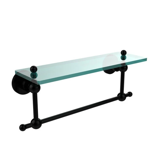 Best Sale ❤️ Allied Brass Astor Collection Glass Shelf With Towel Bar Satin Nickel 🎉 9 Best Sale ❤️ Allied Brass Astor Collection Glass Shelf With Towel Bar Satin Nickel 🎉 - Image 7