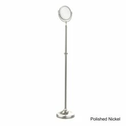 Outlet 🌟 Allied Brass Adjustable Height Floor Standing 8-inch Diameter With 5X Magnification Makeup Mirror 👏 -Allied Brass Sales unnamed file 520