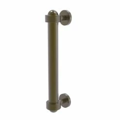 Promo 👏 Allied Brass Clear Brass 8-inch Door Pull With Groovy Accents - 1.4"W X 2.5"D X 8"L Venetian Bronze 🧨