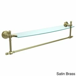 Deals 🎁 Allied Brass Retro Dot Collection 24-inch Glass Vanity Shelf With Integrated Towel Bar 👏 -Allied Brass Sales unnamed file 5287