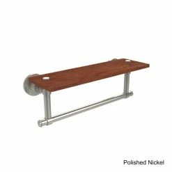 Cheapest 👏 Allied Brass 16-inch Wood And Solid Brass Shelf With Integrated Towel Bar ⭐ -Allied Brass Sales unnamed file 5334
