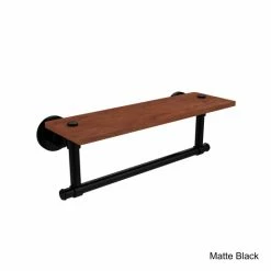 Cheapest 👏 Allied Brass 16-inch Wood And Solid Brass Shelf With Integrated Towel Bar ⭐ -Allied Brass Sales unnamed file 5339