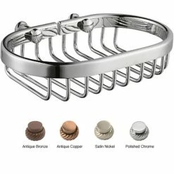 Coupon 👍 Allied Brass Solid Brass Shower Soap Basket 🥰