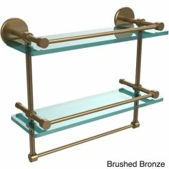 Deals 🥰 Allied Brass 16-inch Gallery Double Glass Shelf With Towel Bar 👍 -Allied Brass Sales unnamed file 5499