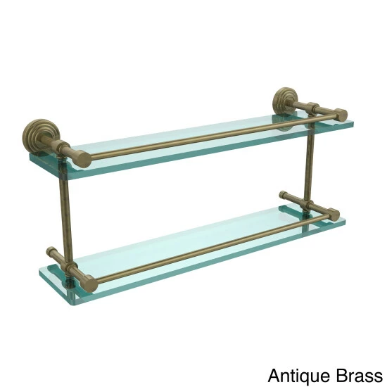 Best deal ๐งจ Allied Brass Waverly Place 22-inch Double Glass Shelf With Gallery Rail ๐ฅฐ 4 Best deal ๐งจ Allied Brass Waverly Place 22-inch Double Glass Shelf With Gallery Rail ๐ฅฐ - Image 2