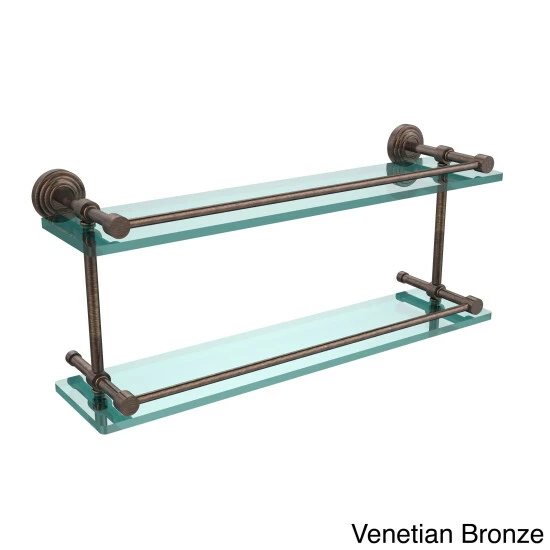 Best deal ๐งจ Allied Brass Waverly Place 22-inch Double Glass Shelf With Gallery Rail ๐ฅฐ 5 Best deal ๐งจ Allied Brass Waverly Place 22-inch Double Glass Shelf With Gallery Rail ๐ฅฐ - Image 3