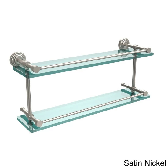 Best deal ๐งจ Allied Brass Waverly Place 22-inch Double Glass Shelf With Gallery Rail ๐ฅฐ 10 Best deal ๐งจ Allied Brass Waverly Place 22-inch Double Glass Shelf With Gallery Rail ๐ฅฐ - Image 8