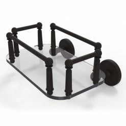 Cheapest 🥰 Allied Brass Prestige Skyline Collection Wall Mounted Glass Guest Towel Tray ✨