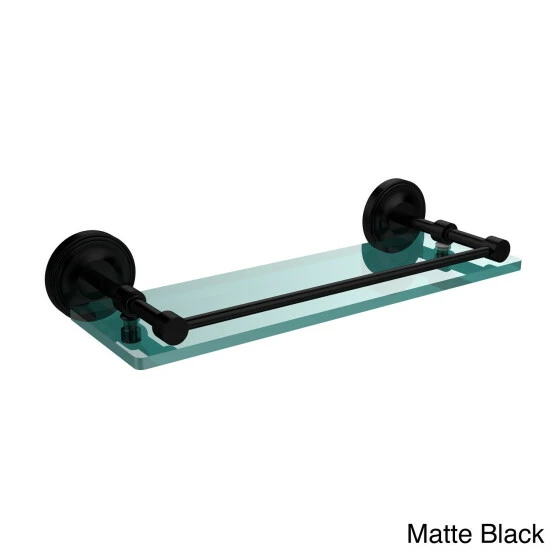 Deals ✔️ Allied Brass Prestige Regal 16-inch Tempered Glass Shelf With Gallery Rail 😉 4 Deals ✔️ Allied Brass Prestige Regal 16-inch Tempered Glass Shelf With Gallery Rail 😉 - Image 2