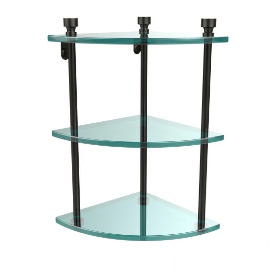 Wholesale ๐ Allied Brass Foxtrot Collection Brass/Glass Three-tier Corner Wall Shelf - 8"w X 8"l X 15"h ๐ฏ 3 Wholesale ๐ Allied Brass Foxtrot Collection Brass/Glass Three-tier Corner Wall Shelf - 8"w X 8"l X 15"h ๐ฏ