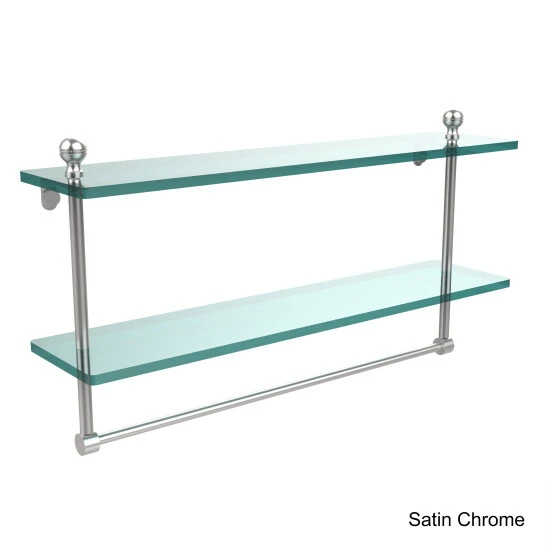 Cheapest 😀 Allied Brass Mambo Collection Glass 22-Inch Two-tiered Shelf With Integrated Towel Bar ⭐ 5 Cheapest 😀 Allied Brass Mambo Collection Glass 22-Inch Two-tiered Shelf With Integrated Towel Bar ⭐ - Image 3