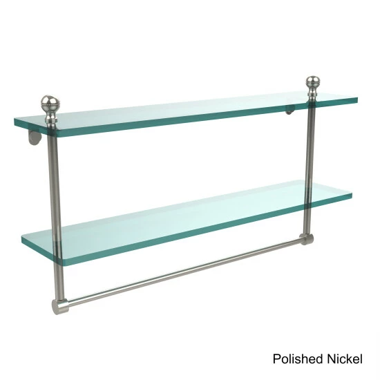Cheapest 😀 Allied Brass Mambo Collection Glass 22-Inch Two-tiered Shelf With Integrated Towel Bar ⭐ 6 Cheapest 😀 Allied Brass Mambo Collection Glass 22-Inch Two-tiered Shelf With Integrated Towel Bar ⭐ - Image 4