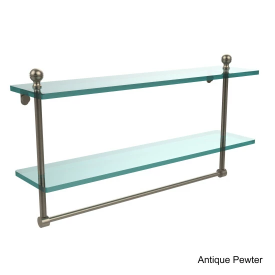 Cheapest 😀 Allied Brass Mambo Collection Glass 22-Inch Two-tiered Shelf With Integrated Towel Bar ⭐ 7 Cheapest 😀 Allied Brass Mambo Collection Glass 22-Inch Two-tiered Shelf With Integrated Towel Bar ⭐ - Image 5