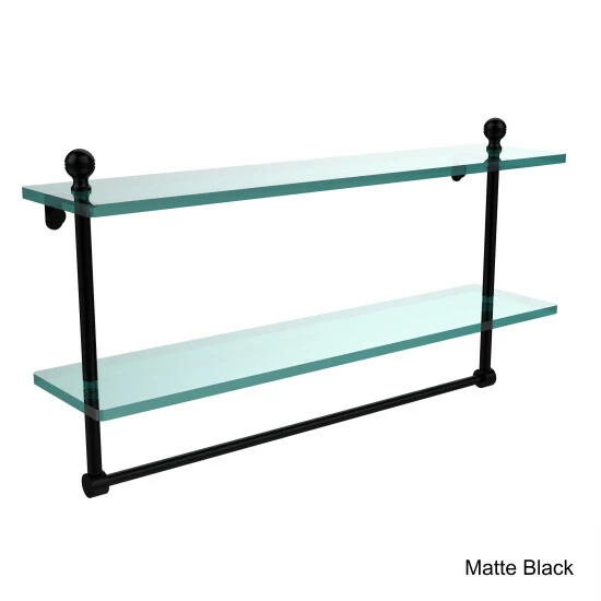 Cheapest 😀 Allied Brass Mambo Collection Glass 22-Inch Two-tiered Shelf With Integrated Towel Bar ⭐ 10 Cheapest 😀 Allied Brass Mambo Collection Glass 22-Inch Two-tiered Shelf With Integrated Towel Bar ⭐ - Image 8