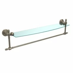 Best Sale 🌟 Allied Brass Retro Wave Collection Glass Shelf With Towel Bar 😉 -Allied Brass Sales unnamed file 5874