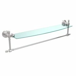 Best Sale 🌟 Allied Brass Retro Wave Collection Glass Shelf With Towel Bar 😉 -Allied Brass Sales unnamed file 5875