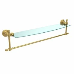 Best Sale 🌟 Allied Brass Retro Wave Collection Glass Shelf With Towel Bar 😉 -Allied Brass Sales unnamed file 5876