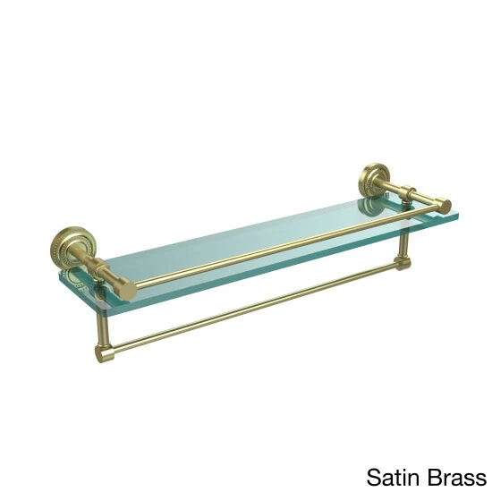 Best Pirce ⭐ Allied Brass Dottingham 22-inch Gallery Glass Shelf With Towel Bar - 22"l Antique Bronze ✨ 8 Best Pirce ⭐ Allied Brass Dottingham 22-inch Gallery Glass Shelf With Towel Bar - 22"l Antique Bronze ✨ - Image 6