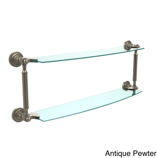 Buy 🔔 Allied Brass Dottingham Collection 24-inch 2-tiered Glass Shelf ✔️ 6 Buy 🔔 Allied Brass Dottingham Collection 24-inch 2-tiered Glass Shelf ✔️ - Image 4