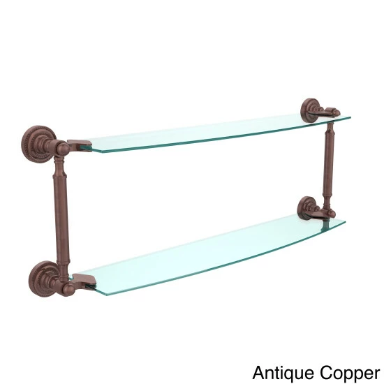 Buy 🔔 Allied Brass Dottingham Collection 24-inch 2-tiered Glass Shelf ✔️ 9 Buy 🔔 Allied Brass Dottingham Collection 24-inch 2-tiered Glass Shelf ✔️ - Image 7