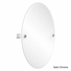 Best Pirce ❤️ Allied Brass Montero Collection Contemporary Frameless Oval Tilt Mirror With Beveled Edge 🎁 -Allied Brass Sales unnamed file 60