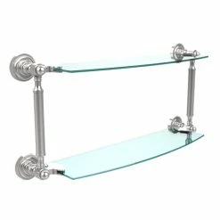 Best reviews of 😀 Allied Brass Dottingham Collection 18-inch 2-tiered Glass Shelf 😍