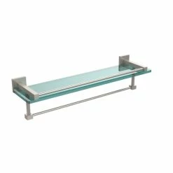 Cheap ❤️ Allied Brass Montero Collection 22-inch Gallery Glass Shelf With Towel Bar 🎉