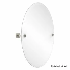 Best Pirce ❤️ Allied Brass Montero Collection Contemporary Frameless Oval Tilt Mirror With Beveled Edge 🎁 -Allied Brass Sales unnamed file 62