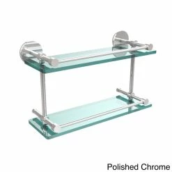 Cheapest 😍 Allied Brass Prestige Skyline 16-inch Double Glass Shelf With Gallery Rail 🥰 -Allied Brass Sales unnamed file 6214