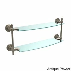 Cheap ⌛ Allied Brass Retro Dot Collection 18-inch 2-tiered Glass Shelf 🌟 -Allied Brass Sales unnamed file 6229