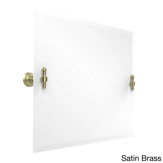 Brand new 😉 Allied Brass Retro Wave Collection Beveled Edge Framless Rectangular Landscape Bathroom Tilt Wall Mirror 😉 5 Brand new 😉 Allied Brass Retro Wave Collection Beveled Edge Framless Rectangular Landscape Bathroom Tilt Wall Mirror 😉 - Image 3