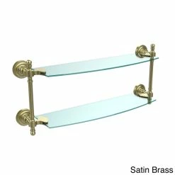 Cheap ⌛ Allied Brass Retro Dot Collection 18-inch 2-tiered Glass Shelf 🌟 -Allied Brass Sales unnamed file 6233