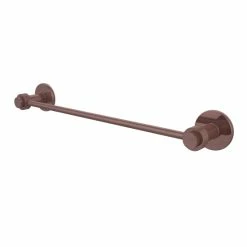 Flash Sale ✔️ Allied Brass Mercury Collection Clear Brass 24-inch Towel Bar With Groovy Accent 🔥