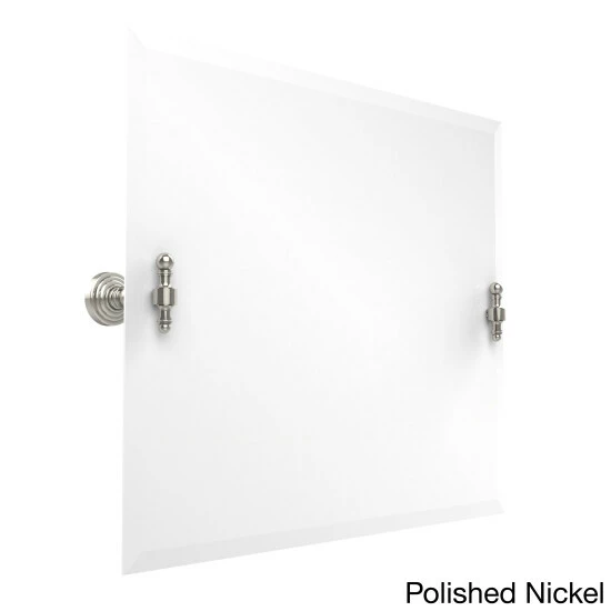 Brand new 😉 Allied Brass Retro Wave Collection Beveled Edge Framless Rectangular Landscape Bathroom Tilt Wall Mirror 😉 6 Brand new 😉 Allied Brass Retro Wave Collection Beveled Edge Framless Rectangular Landscape Bathroom Tilt Wall Mirror 😉 - Image 4