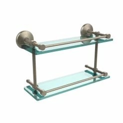 Best deal 👏 Allied Brass Monte Carlo 16-inch Double Glass Shelf With Gallery Rail ⌛ -Allied Brass Sales unnamed file 6249