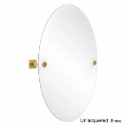 Best Pirce ❤️ Allied Brass Montero Collection Contemporary Frameless Oval Tilt Mirror With Beveled Edge 🎁 -Allied Brass Sales unnamed file 63