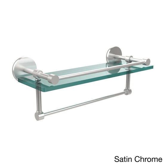 Discount ⌛ Allied Brass Prestige Skyline 16-inch Gallery Glass Shelf With Towel Bar 🔔 5 Discount ⌛ Allied Brass Prestige Skyline 16-inch Gallery Glass Shelf With Towel Bar 🔔 - Image 3