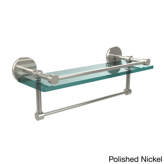 Discount ⌛ Allied Brass Prestige Skyline 16-inch Gallery Glass Shelf With Towel Bar 🔔 6 Discount ⌛ Allied Brass Prestige Skyline 16-inch Gallery Glass Shelf With Towel Bar 🔔 - Image 4