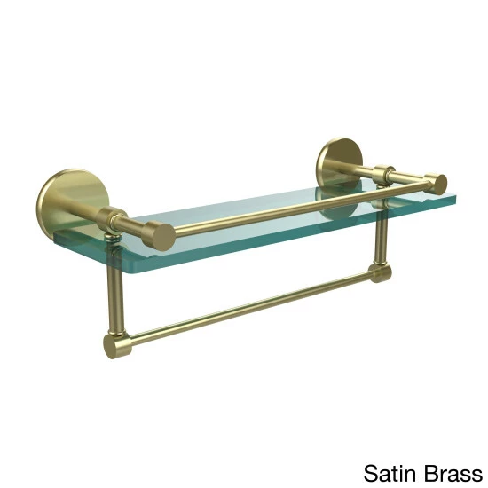 Discount ⌛ Allied Brass Prestige Skyline 16-inch Gallery Glass Shelf With Towel Bar 🔔 7 Discount ⌛ Allied Brass Prestige Skyline 16-inch Gallery Glass Shelf With Towel Bar 🔔 - Image 5